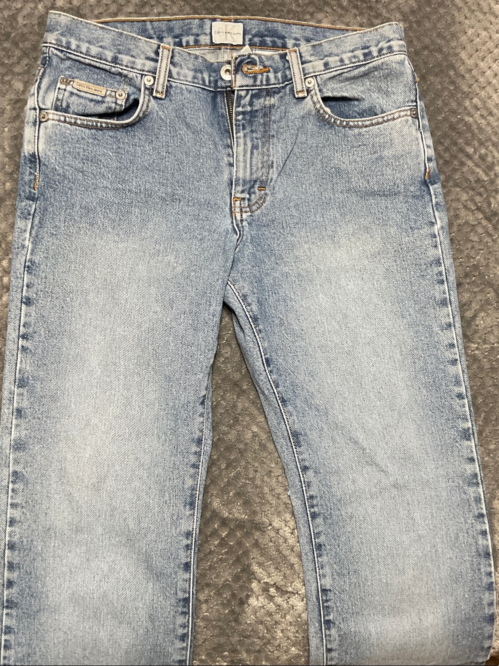 Calvin Klein Jeans Light Wash Straight Leg Denim